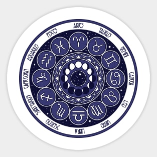 Nouveau Zodiac Sticker